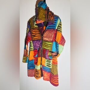 Handmade Multicolor Patchwork Women's Jacket